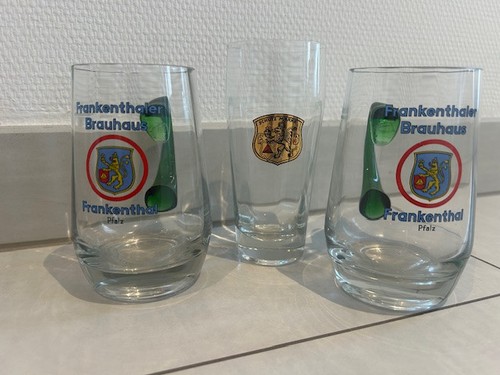 ältere alte biergläser - 3x,