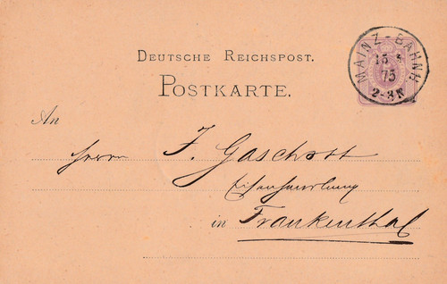 1875 originalpostkarte - 15.5.1875,