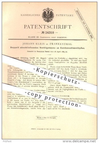 Original patent johann klein - original,
