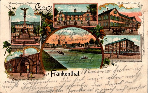 Litho gruss aus frankenthal - litho,