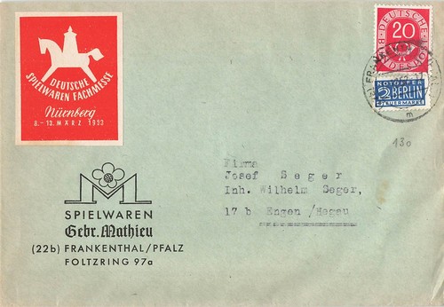 167924 bund 130 notopfer - nr., 130+notopfer
