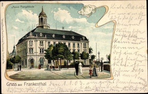 Jugendstil litho frankenthal - litho,