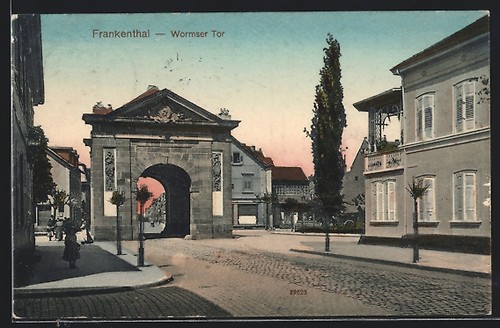 Ansichtskarte frankenthal - ansichtskarte, /