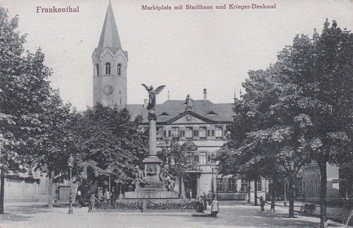 Frankenthal marktplatz - ak,