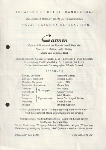 Programmheft georges bizet - georges,