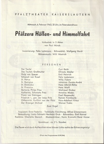 Programmheft paul münch - programmheft,