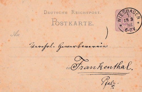 Postkarte verschickt von