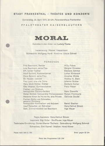 Programmheft ludwig thoma - programmheft,