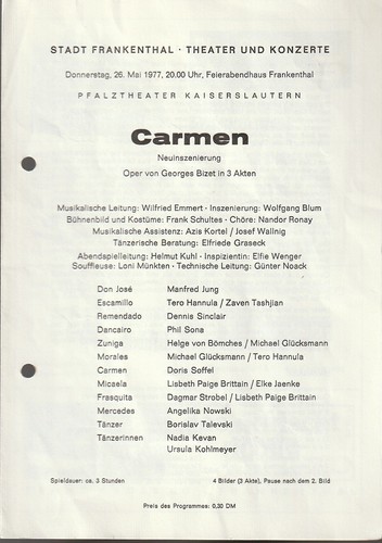 Programmheft georges bizet - programmheft,