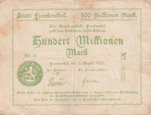 Frankenthal stadt 100 - frankenthal,