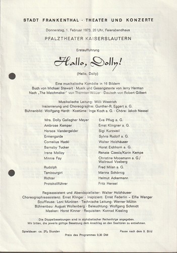 Programmheft jerry herman - programmheft,
