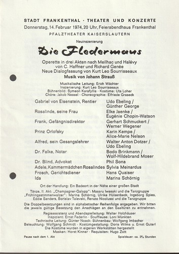 Programmheft johann strauß - programmheft,