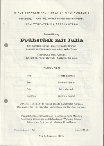 Programmheft burton graham - burton,