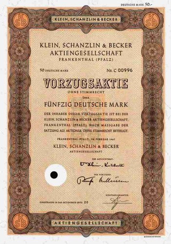 Klein schanzlin becker - schanzlin,