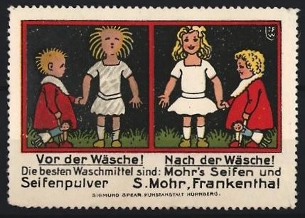 Künstler reklamemarke johann - künstler-reklamemarke,